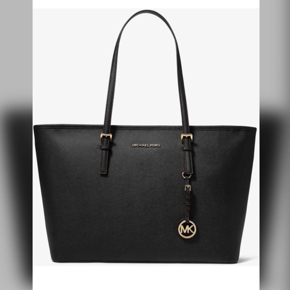 Michael Kors Handbags - Black Michael Kors large leather Walsh tote